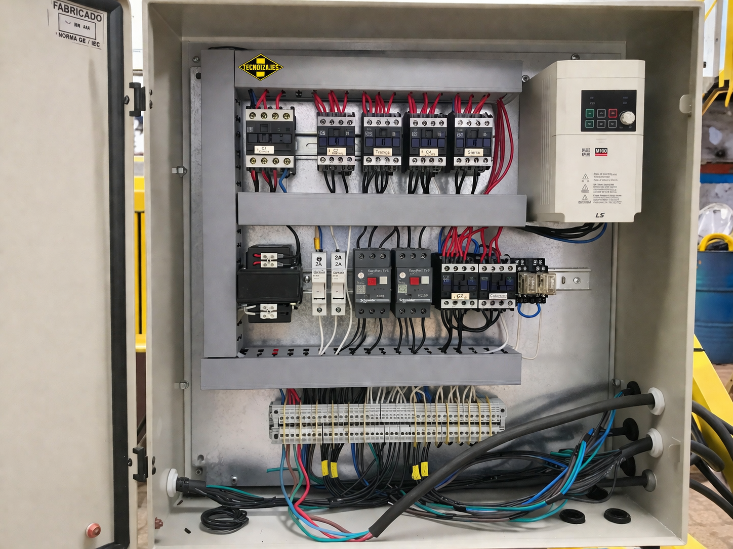 Tableros electricos para puente grúa